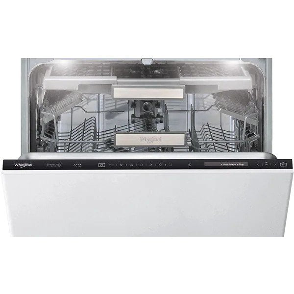 Masina de spalat vase incorporabila Whirlpool WIF4O43DLGTE, 14 seturi, 11 programe, Clasa A+++, Tehnologia al 6-lea Simt, PowerClean, PowerDry, Light inside, Display touch, 60 cm