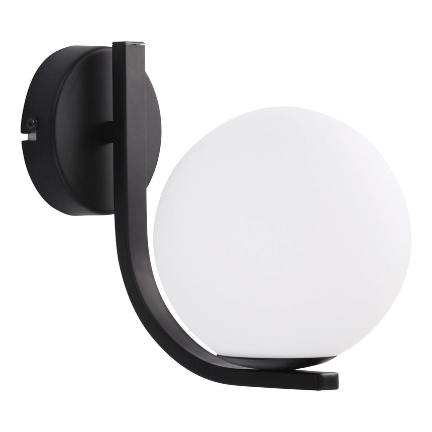 Aplica Aslan 3468, 1xE14, neagra+alba, IP20, Rabalux