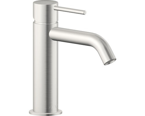 Baterie lavoar monocomanda AVITAL Salza cartus ceramic 25 mm ventil click-clack aspect de otel inoxidabil periat