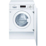 Masina de spalat rufe cu uscator incorporabila Neff V6540X2EU, 7 kg spalare, 4 kg uscare, 1400 RPM, EcoSilence Drive, Display LCD, AquaStop, Clasa E, Alb