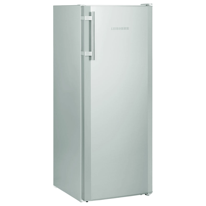 Frigider cu o usa Liebherr Ksl 2834 Comfort, 251 l, CoolPlus, Control mecanic, Raft pentru sticle, Cosuri transparente pentru legume, Usa reversibila, Clasa F, H 140.2 cm, Argintiu