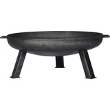 Vatra de foc din fier, gri, Ø 60 cm, H 30 cm