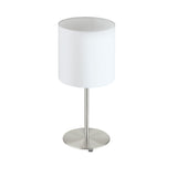 Veioza textila, Pasteri, 31594, E27, Nichel Mat-Alb, 60W