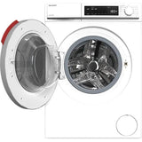 Masina de spalat rufe frontala cu uscator SHARP ES-NDB7144WD-EE, 7/5 kg, 1400rpm, Clasa D, Alb