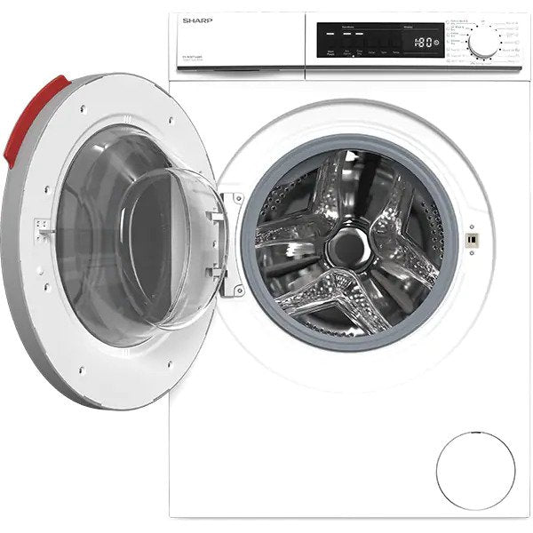Masina de spalat rufe frontala cu uscator SHARP ES-NDB7144WD-EE, 7/5 kg, 1400rpm, Clasa D, Alb