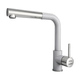 Baterie bucatarie monocomanda cu dus extractibil Impact, cartus cu disc ceramic 40 mm, aerator M24, Fatgranit gri