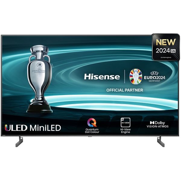 Televizor Mini-LED ULED Smart HISENSE 65U6NQ, Ultra HD 4K, HDR, 164cm, Clasa E, Negru
