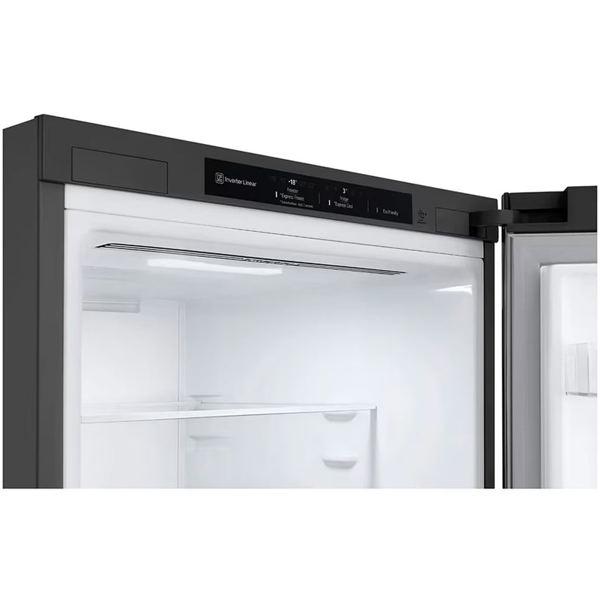 Combina frigorifica LG GBP62PZNCN1, 384 l, No Frost, Compresor Smart Inverter, DoorCooling+, Clasa C, H 203 cm, Argintiu