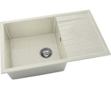 Chiuveta Bucatarie Cu O Cuva Fat Avangard 228 80x49 Cm, Cu Picurator, Reversibila, Granixit Silver Stone