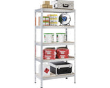 Raft Metalic Cu 5 Polite Din Lemn Schulte 900x450x1800 Mm Max. 280 Kg/polita, Montaj Rapid Cu Cleme
