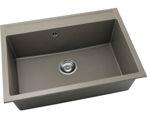 Chiuveta Bucatarie Cu O Cuva Fat Avangard 231 70x49 Cm, Fara Picurator, Fatgranit Desert Rose