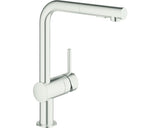Baterie Bucatarie Cu Dus Extractibil Grohe Minta 30274 Inox Mat