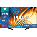 Televizor LED Smart HISENSE 50A63H, Ultra HD 4K, HDR10, 126 cm, Clasa G, Negru