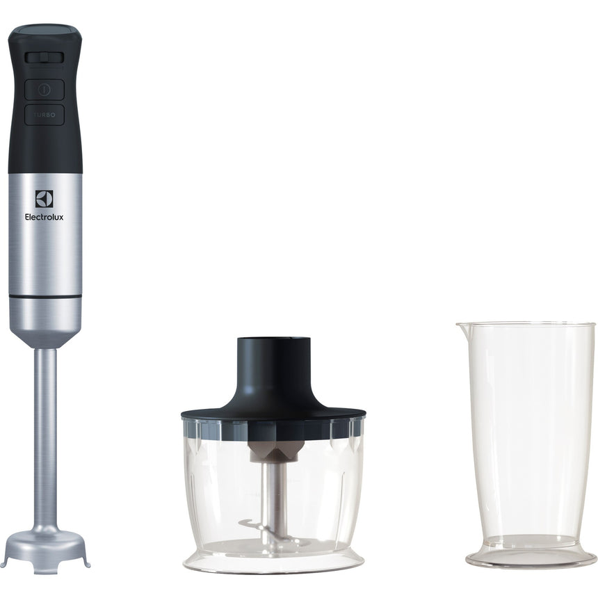 Mixer vertical Electrolux E5HB1-6SS, 1000 W, Viteza variabila + Turbo, Minitocator, Tel, Vas mixare, Negru / Inox