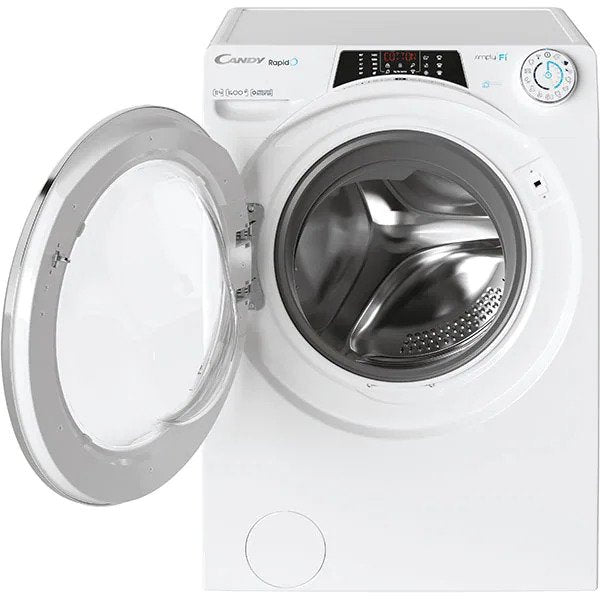 Masina de spalat rufe Candy Rapido RO14116DWMCE/1-S, 11 kg, 1400 rpm, Clasa A, Motor Inverter, Wi-Fi, Mix Power Systems, Steam, Alb