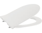 Capac WC compact slim Roca The Gap, inchidere lenta, duroplast alb