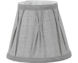 Abajur Textil Vintage E14 Ø155 Mm, 125 Mm, Gri