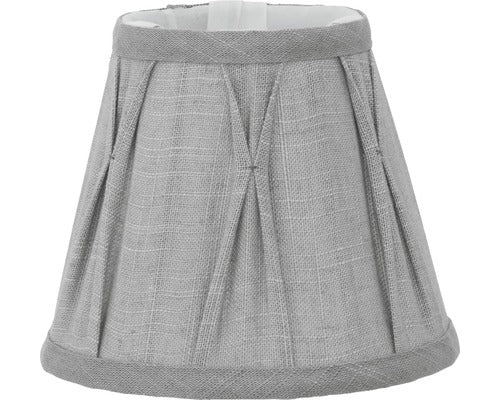 Abajur Textil Vintage E14 Ø155 Mm, 125 Mm, Gri