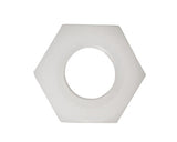 Piulite Hexagonale Simple Dresselhaus M3 Din934 Plastic Alb, 200 Bucati