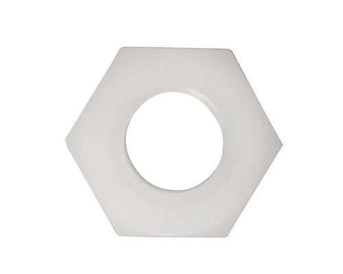 Piulite Hexagonale Simple Dresselhaus M3 Din934 Plastic Alb, 200 Bucati