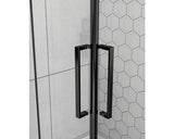 Cabina de dus patrata basano Slimline 90x90 cm sticla transparenta anticalcar profil negru