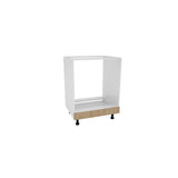 Corp Cuptor haaus Karo, Lemn Natural/Alb, 60 x 50 x 80 cm