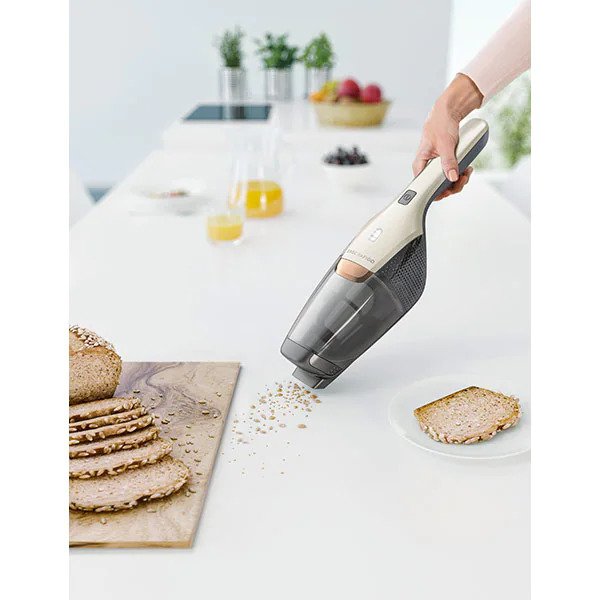 Aspirator Vertical ELECTROLUX Ergorapido EERC73SW, 0.5l, 14.4V, Autonomie maxima 30 min, Auriu-Negru