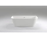 Cada Freestanding Dreptunghiulara Belform Selene 170x80x58 Cm Acril Alb