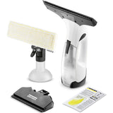 Aspirator pentru geamuri Karcher WV 2 Plus N, autonomie 35 min, rezervor 100 ml, randament max. 75 m², recipient pulverizator cu laveta, detergent 20 ml, duza lata, duza ingusta, incarcator, 1.633-642.0, Alb/Negru
