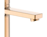 Baterie lavoar monocomanda inalta Roca Naia tehnologie Cold Start rose gold