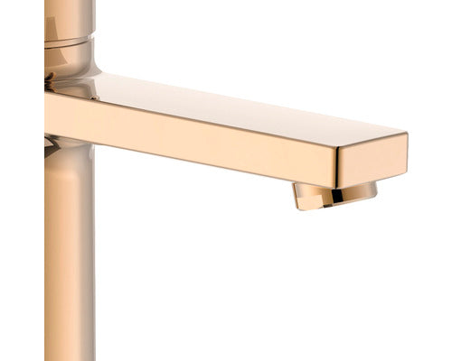 Baterie lavoar monocomanda inalta Roca Naia tehnologie Cold Start rose gold