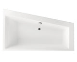 Cada de Baie Asimetrica pe Colt Radaway Palea, 170x100,5x48,50 cm, Colt Dreapta, Acril, Alb, WA1-34-170x100P