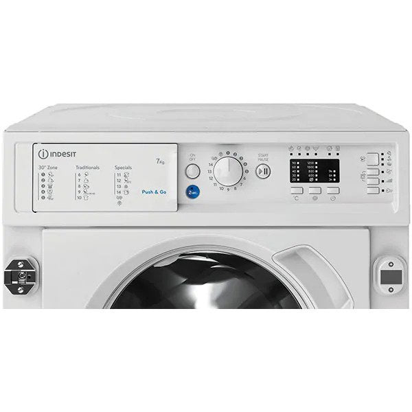 Masina de spalat rufe incorporabila Indesit BI WMIL 71252 EU N, 1200 RPM, 7 Kg, Clasa E