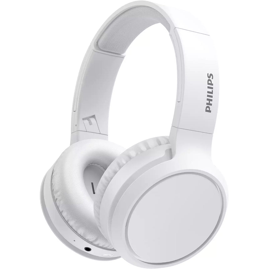 Casti Audio Over the ear Philips, TAH5205WT/00, Bluetooth, Autonomie 29h, alb