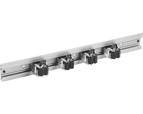 Sina De Perete Meister 500mm 60x12mm Maxim 2, 5kg/suport, Aluminiu, Include 4 Suporti Unelte Cu Role Si Arc