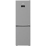 Combina frigorifica Beko B3RCNA364HXB1, 316 l, No Frost, HarvestFresh, AeroFlow, Kitchen Fit, Everfresh+, Clasa E, 187 cm, Metal Look