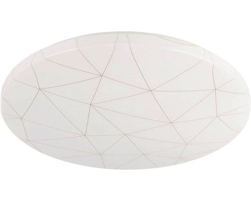 Plafoniera Cu Led Integrat Rende 19, 5w 2300 Lumeni, Ø380 Mm, Alb/auriu