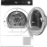 Uscator de rufe SHARP KD-NHH9S8GW3-EE, Pompa de caldura, Motor Inverter, 9 kg, 15 programe, Clasa A+++, Alb