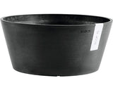 Ghiveci Ecopots Frankfurt Plastic Ø 50 Cm H 25 Cm Gri Inchis