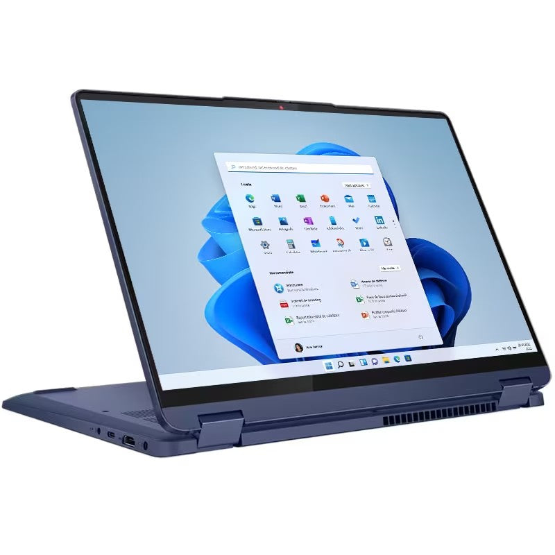 Laptop 2 in 1 LENOVO IdeaPad Flex 5 14ABR8, AMD Ryzen 5 7530U pana la 4.5GHz, 14" WUXGA Touch, 8GB, 512GB, AMD Radeon, Windows 11 Home, Albastru