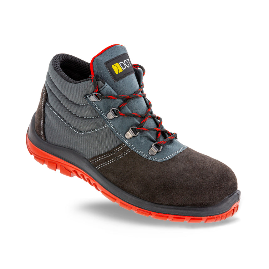 Bocanci Mina Red S1 Dct, negru/gri/rosu, 41