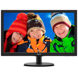 Monitor LED TN Philips 21.5", Wide, FHD, HDMI, 223V5LHSB, Negru