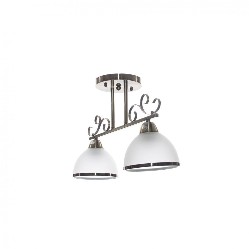 Plafoniera 2 becuri E27 Iron LY 3190 KLAUSEN