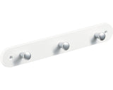 Cuier De Perete Cu 3 Carlige Hettich Colours & Kids 280x40x30 Mm, Plastic Alb