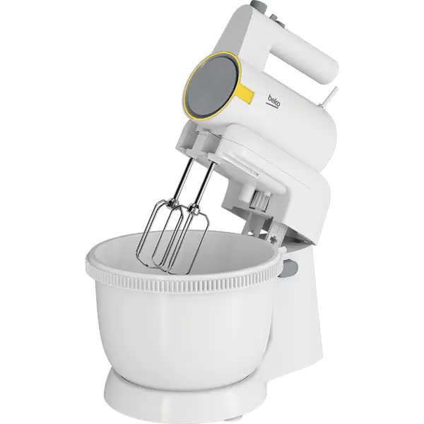 Mixer cu bol Beko HMM62444W, 425 W, 5 viteze, Turbo, Alb