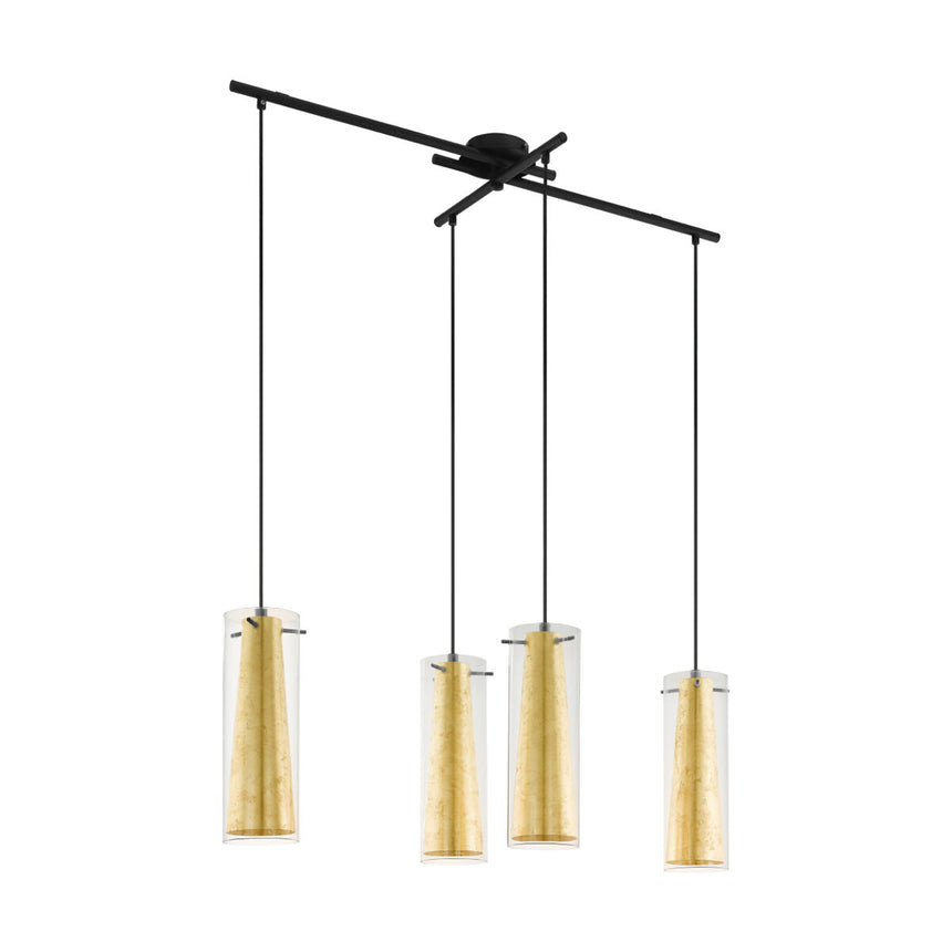 Lustra Interior Eglo Pinto Gold, 4 x E27 max 60W, IL-4597653