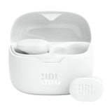 Casti in-ear JBL Tune Buds, True wireless, Active Noise Cancelling, Bluetooth, 4 Microfoane, Autonomie 48H, IP54, Alb