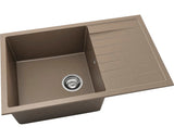Chiuveta Bucatarie Cu O Cuva Fat Avangard 228 80x49 Cm, Cu Picurator, Fatgranit Frappe
