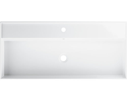 Lavoar ceramica Jungborn Quattro 101 cm alb lucios