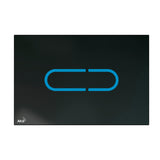 Clapeta de actionare touch-free pentru rezervor incastrat - iluminare, sticla-negru, Alcaplast Night Light 1